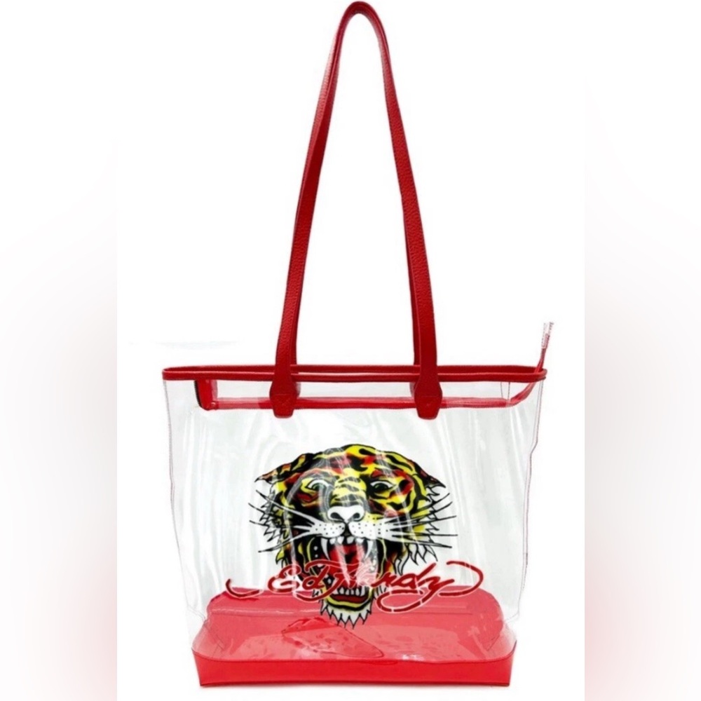 Ed Hardy PVC Tiger Tote Bag EHPVC-001